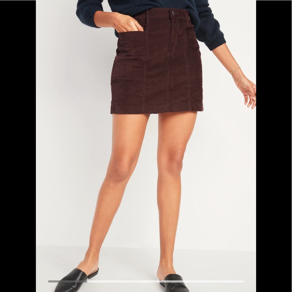 NWT High-waisted Corduroy Utility Pencil Skirt